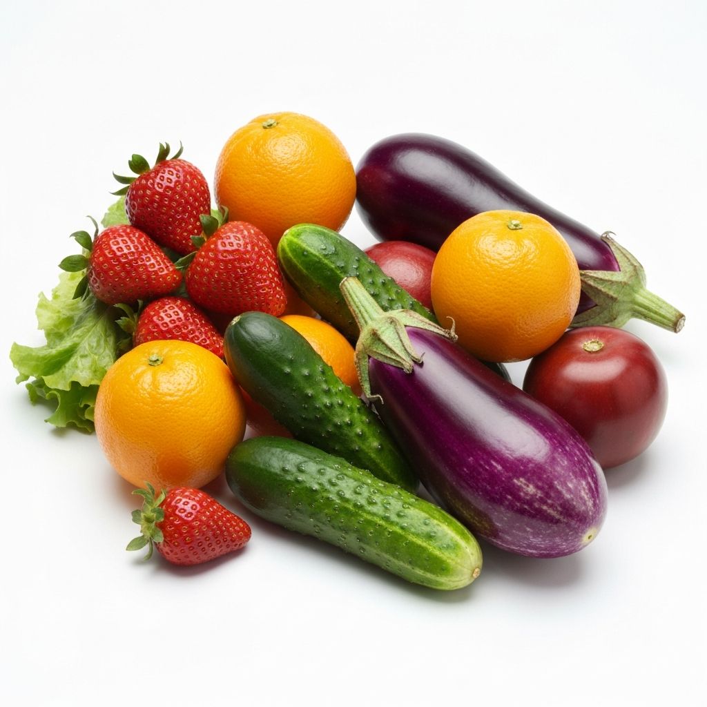 Fresh vegetables and fruits